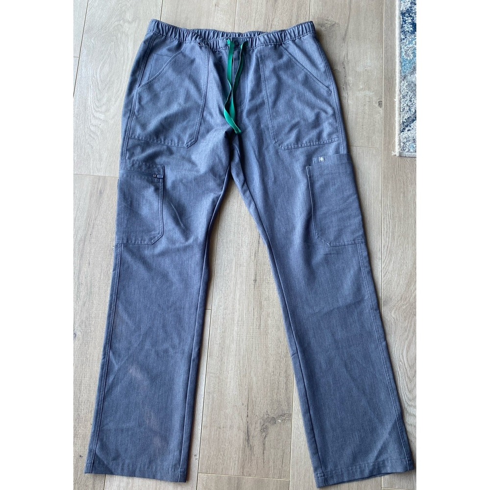 FIGS Men's Large Technical Collection Graphite Gray Scrub‎ Pants TM3001